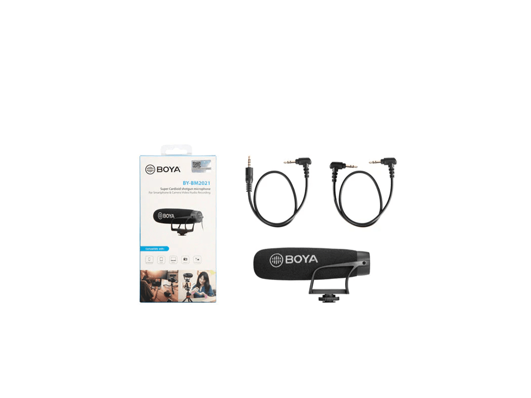 Boya BY-BM2021 Shotgun Video Auxiliary Microphone in Qatar Boya BY-BM2021 Shotgun Video Auxiliary Microphone in Qatar
